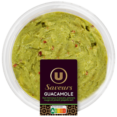 Guacamole (préparation à base d'avocats, de poivrons rouges et depiment) 175g