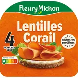 Tranches végétales à base de Lentilles corail FLEURY MICHON 4 tranches- 120g