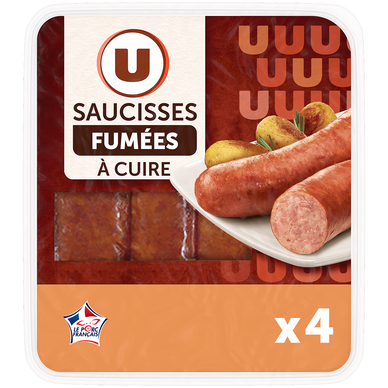 Saucisses fumées à cuire - 4x125g