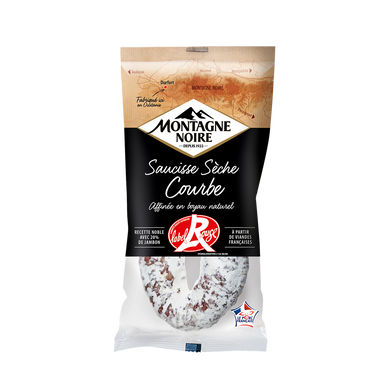 Saucisse courbe sèche pli Label Rouge MONTAGNE NOIRE, 225g