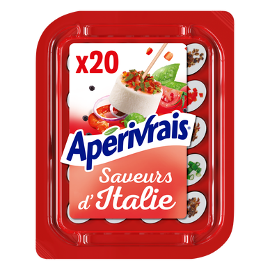 Fromage apéritif saveurs d'Italie APERIVRAIS - 20 bouchées 100g