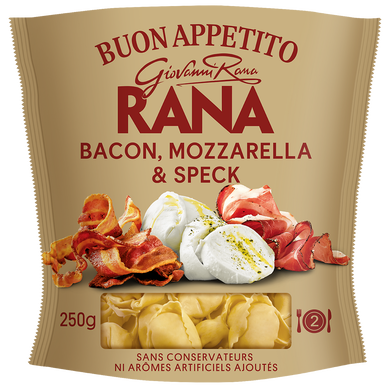 Pâtes Fraiches RANA Tortellini Bacon, Mozzarella & Speck 250g