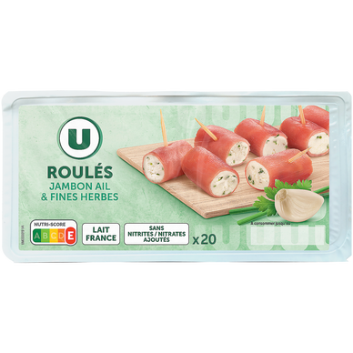Bouchées fromagère jambon ail et fines herbes  100g