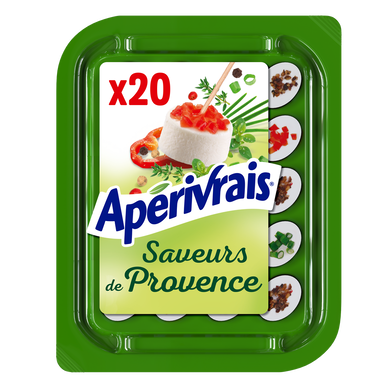 Fromage apéritif saveurs de Provence APERIVRAIS - 20 bouchées 100g