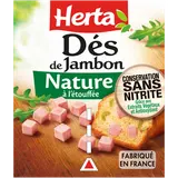 Dés jambon conservation sans nitrite HERTA 2x75g