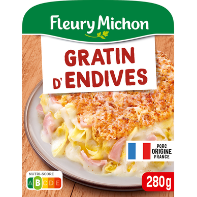 Plat cuisiné Individuel Gratin d'Endives FLEURY MICHON - 280g