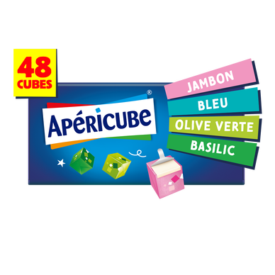 Fromage apéritif Cocktail APERICUBE - 48 cubes 250g