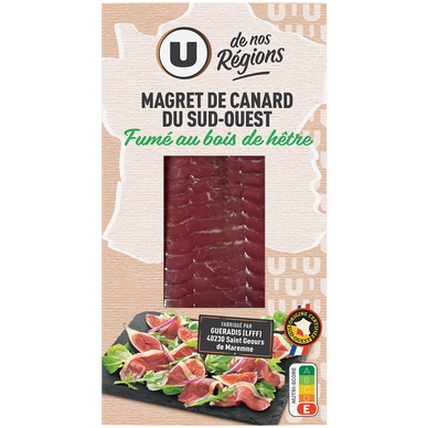Magret de Canard France Fumé au bois de hêtre - 90g
