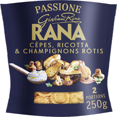 Pâtes Fraiches Girasoli Cèpes champignons rôtis et Ricotta RANA - le paquet de 250g