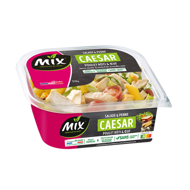 Salade caesar poulet rôti, penne,oeuf et tomate MIX BUFFET 250g