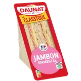 Sandwich triangle Plaisir vrai jambon emmental DAUNAT, 160g
