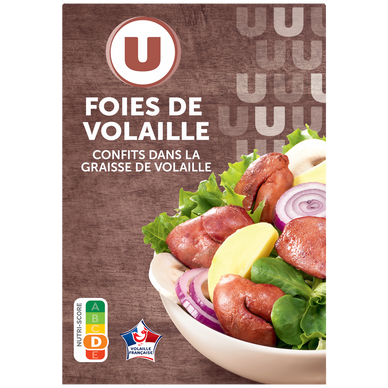 Foies de volaille confits - 300g