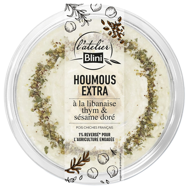 Houmous à la Libanaise L'ATELIER BLINI - Barquette 175g