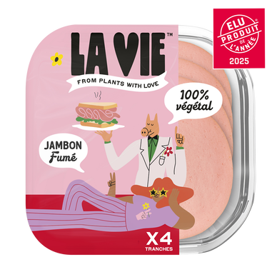 Jambon végétal fumé LA VIE 120g