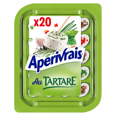 Fromage apéritif ail et fines herbes APERIVRAIS - 20 bouchées 100g