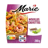 Plat cuisiné individuel Nouilles crevettes, champignons noirs et légumes MARIE 280G