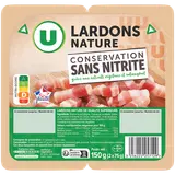 Lardons nature qualité supérieur CSN VPF U 2x75g