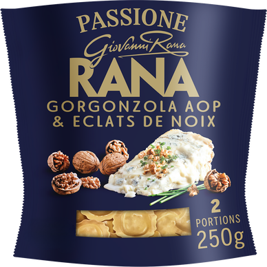 Pâtes Fraiches Girasoli Gorgonzola AOP et éclats de Noix RANA - le paquet de 250g