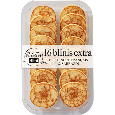 Blinis cocktail L'ATELIER BLINI, 16 unités, 165g
