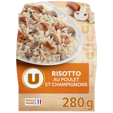 Plat cuisiné individuel Risotto Poulet Champignons, 280g