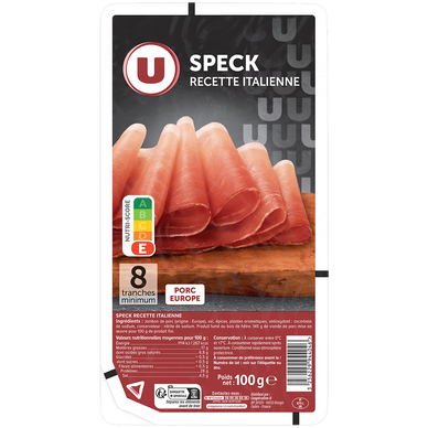 Speck Recette italienne U 100g