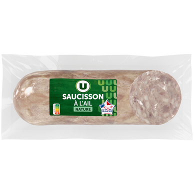 Saucisson à l'ail nature - 300g