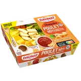 Champêtre poulet rôti emmental mimolette DAUNAT, barquette 320g