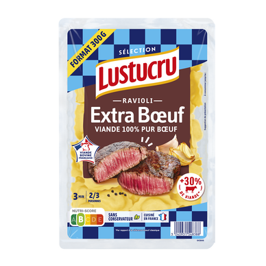 Ravioli extra boeuf LUSTRUCRU 300g