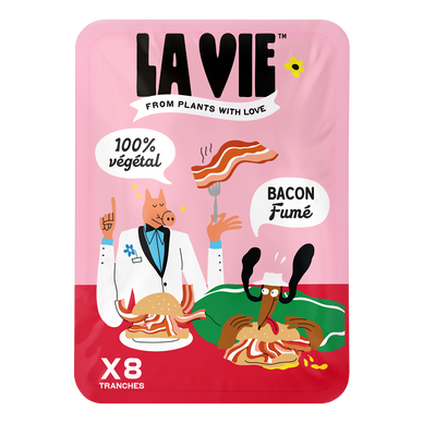 Spécialité végétale type Bacon fumé LA VIE 120g