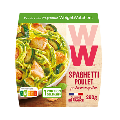 Spaghetti au poulet pesto de courgettes WW 290g