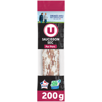 Saucisson sec pur porc U 200g