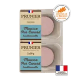 Mousse pur canard traditionnelle 44%mg PRUNIER 2x50g