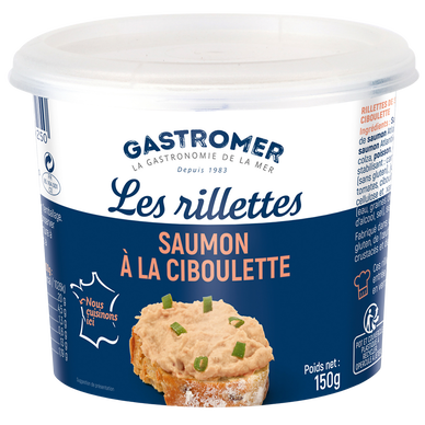 Rillettes de saumon à la ciboulette GASTROMER, 150g