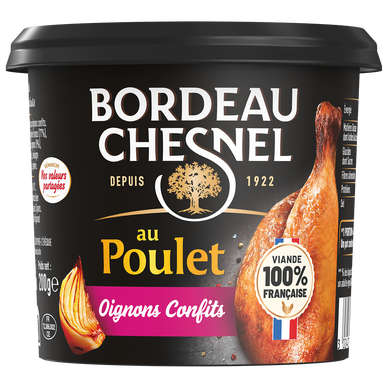 Spécialité charcutière au poulet oignons BORDEAU CHESNEL200g