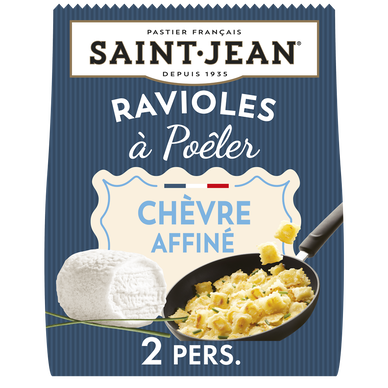 Ravioles à pôeler au fromage de chèvre et ciboulette SAINT JEAN, 310g
