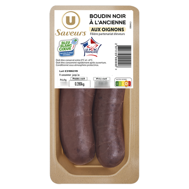 Boudin noir aux oignons à l'ancienne, BBC, VPF, 2 pièces