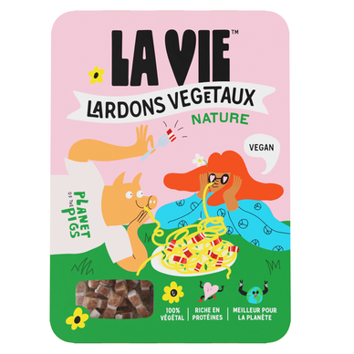Spécialité végétale type lardons nature LA VIE 2x75g soit 150g