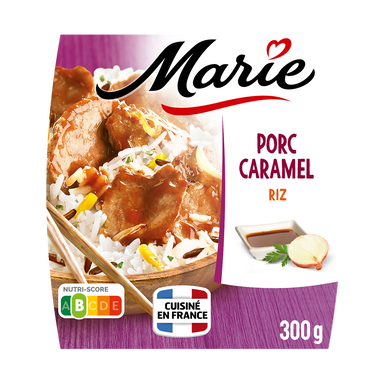 Porc au caramel et riz parfumé MARIE, 300g