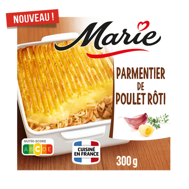 Parmentier de poulet rôti purée au beurre MARIE 300g
