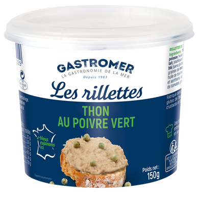 Rillettes de thon au poivre vert GASTROMER, 150g
