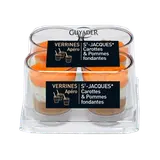 Verrines apéritives saint jacques carottes et pommes fondantes GUYADER, 4x40g