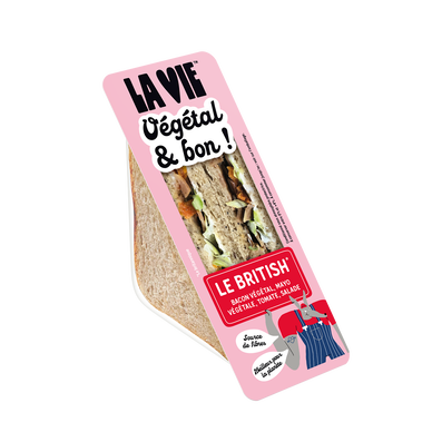 Sandwich Club British végétal LA VIE 135g