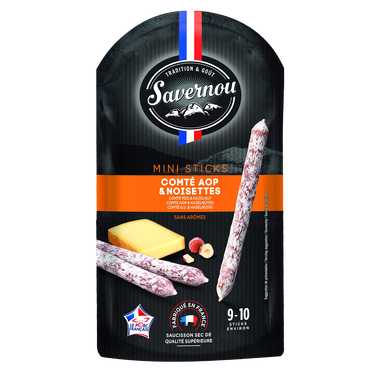 Sticks comté noisette VPF SAVERNOU 100g
