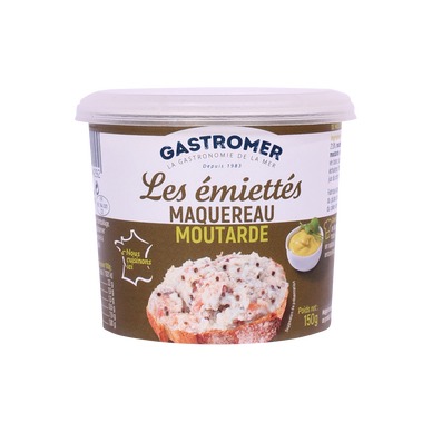 Emiettés maquereau vin blanc, GASTROMER, 150g
