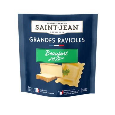 Grandes ravioles au beaufort AOP SAINT JEAN 220g