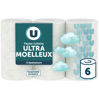 Papier toilette ultra épais 5 plis  6 rouleaux