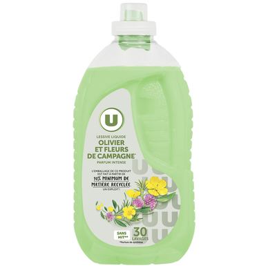 Lessive liquide - Olivier & fleurs de campagne - 30 lavages - 1.5 l