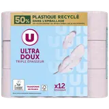 Papier toilette ultra moelleux rose 3 plis  x12