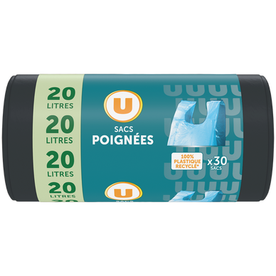 Sacs poubelle à poignées multi-usages - 20L - x30