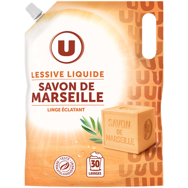 Lessive liquide - Savon de Marseille - 30 lavages - 1.5 l